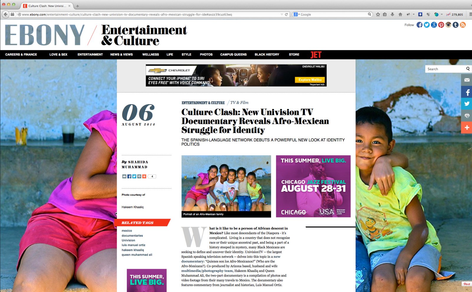 Ebony Magazine!