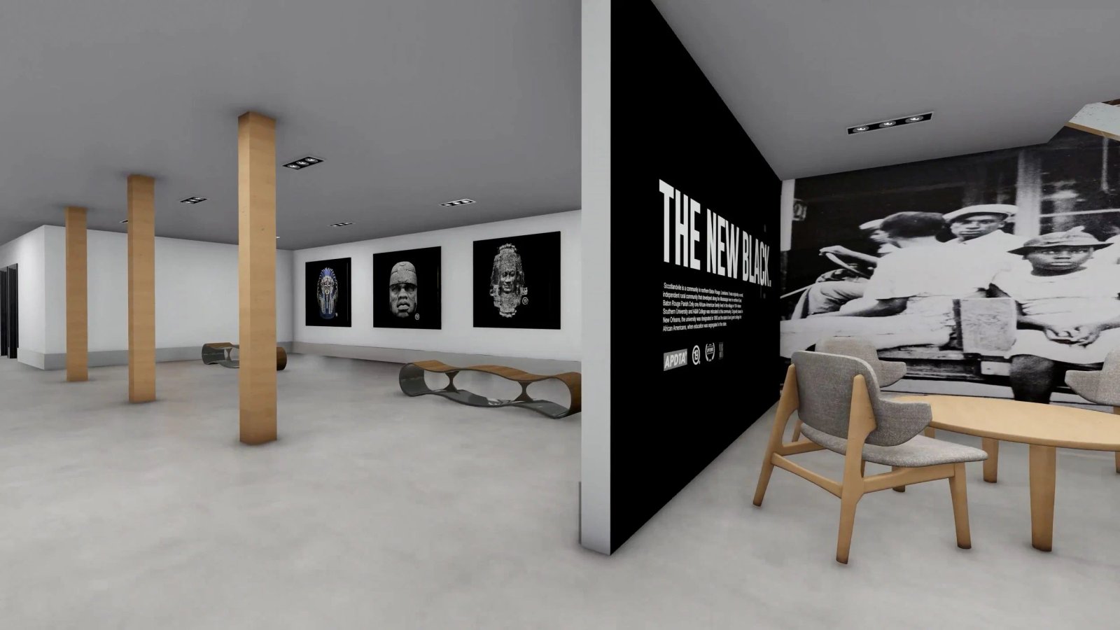 v 1.0 3D rendering  of Gallery